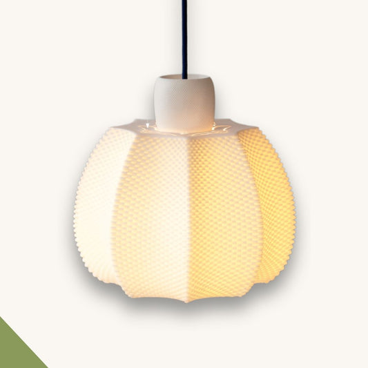 Design Pendelleuchte Aurora Veil aus Biopolymer von Covea Nest.